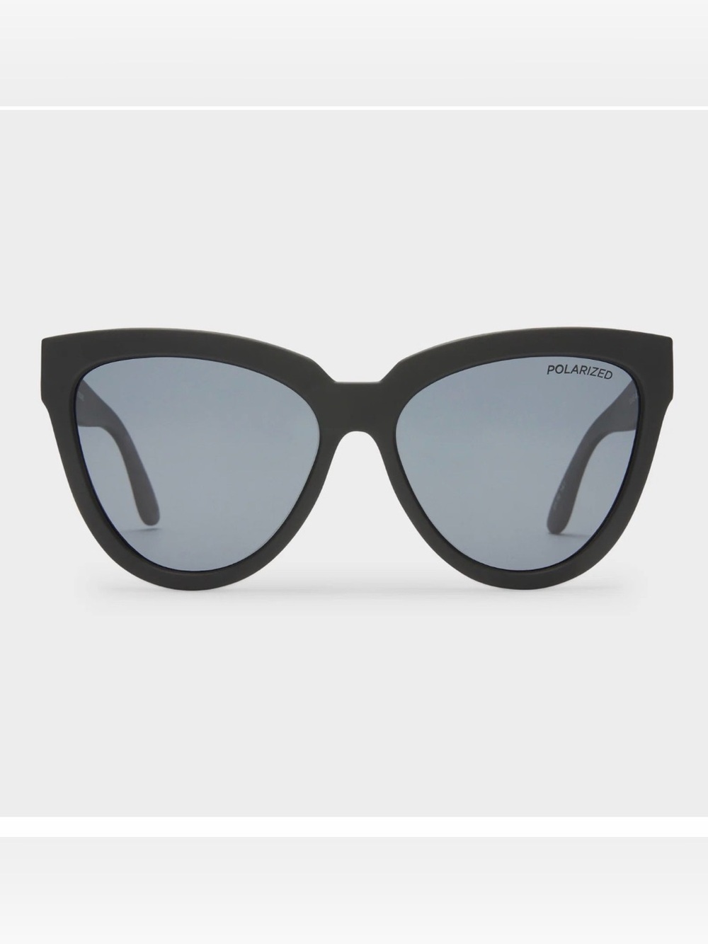 Le Specs Black Cat-Eye Sunglasses with Gray Lenses LIAR LAIR | BLACK RUBBER